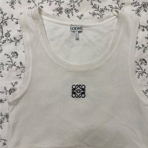 Loewe White Sleeveless Top
